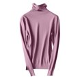 thumbnail image 4 of Women's Wool Seamless Turtleneck Knitted Pullover Sweater Long Sleeve First Line Tops, 4 of 4