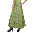 thumbnail image 3 of Moomaya Jupe Longue Imprimée pour Femmes Jupe Portefeuille Longue Filles Tenue Décontractée Vêtements, 3 of 6