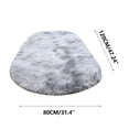 thumbnail image 3 of Hxlamzoo Fluffy Oval Area Rug, Soft Tie Dye Rug, Shaggy Colorful Rug, for Bedroom, Living Room, Teen Dorm, Baby Nursery, 11 Colors & 3 Sizes, 3 of 9