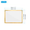 thumbnail image 2 of Unique Bargains 12"x17" Magnetic Display Frame A3 Adhesive Magnetic Sign Holder Golden 5 Pack, 2 of 6