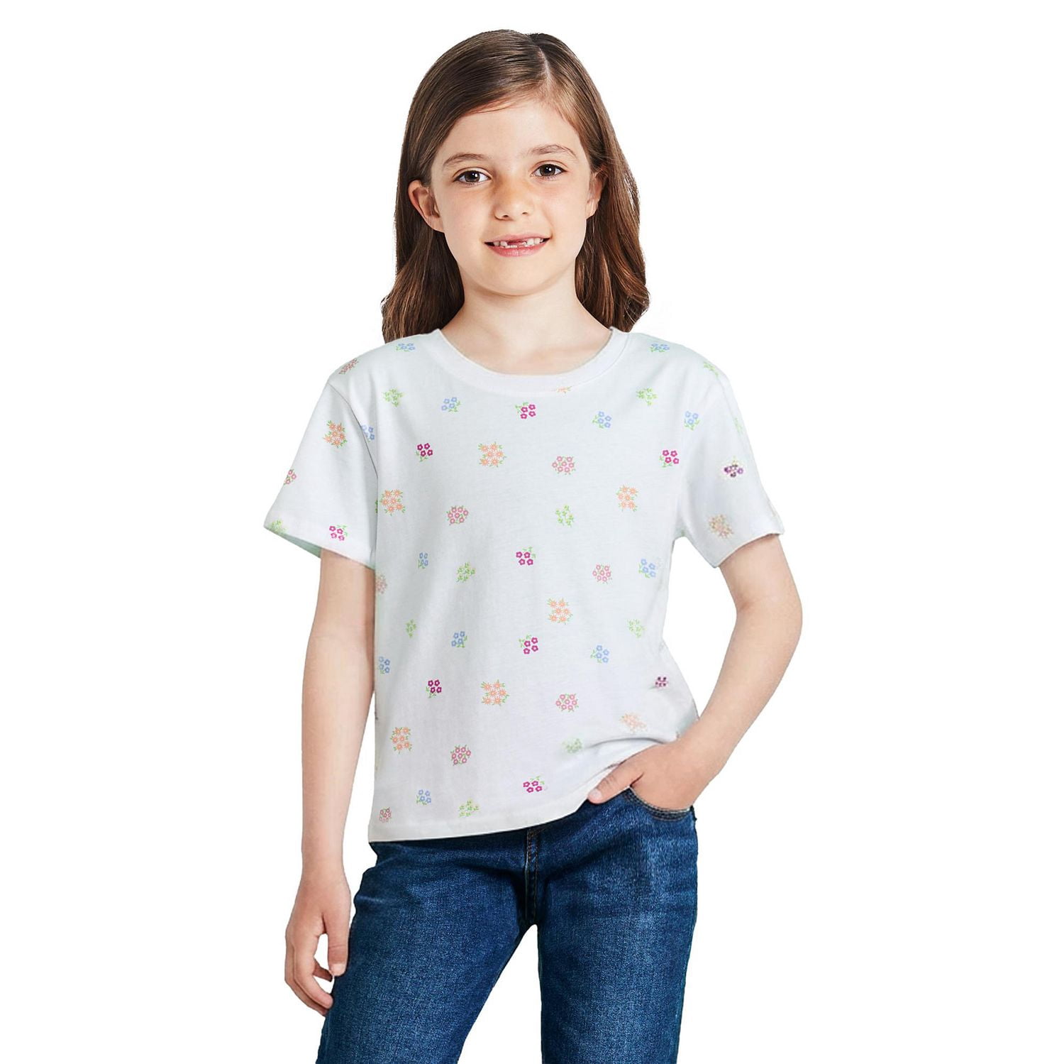 GEORGE PL T-Shirt GR SS AOP