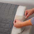 thumbnail image 3 of Housse de Protection Réversible pour Meubles de Chiens et Chats Chaise Marine/gris, 3 of 5