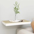 thumbnail image 1 of vidaXL Floating Wall Shelf Oak and White 50x23x3.8 cm MDF, 1 of 4