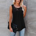 thumbnail image 3 of XZNGL Womens Sleeveless Lace Active Tank Tops Ruffle Loose Tunic Blouse Shirt Blouse, 3 of 6