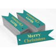 thumbnail image 2 of Inkdotpot Pack Of 50 Real Gold Foil Paper Tags Merry Christmas Favor Hang Tags, 2 of 6
