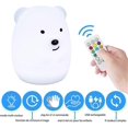 thumbnail image 2 of Children's Night Light Bear Night Light LED Bedroom Lamp 9 Colors Baby Night Light Multicolor USB Rechargeable Lightweight Night Light with Remote Con, 2 of 5