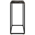 thumbnail image 2 of vidaXL Table Console Noire 60x35x75 cm Verre Trempé, 2 of 4