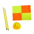 thumbnail image 2 of S SERENABLE Soccer Corner Flag Portable Replacement with Base Football Field Corner Flag 1m pole yellow base, 2 of 9