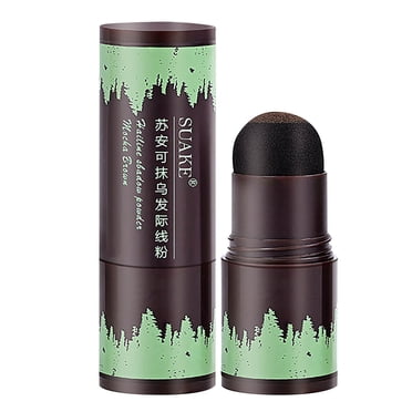 Bilqis Bâton de Poudre pour la Ligne des Cheveux, Poudre d'Ombre pour Cheveux et Retouche des Racines, Stylo Éponge Imperméable pour Ombrer les Cheveux, Poudre de Remplissage pour Couvrir les Racines des Cheveux Gris, Retouche des Cheveux, Cheveux Fins