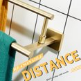 thumbnail image 3 of KOKOSIRI 24-Inch Towel Bars Double Bath Towel Rails Bathroom Holder Racks for Cabinet Kitchen Brushed Gold Stainless Steel B5009BG-L24, 3 of 7