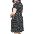 thumbnail image 5 of Ketyyh-chn99 Robe Formelle pour Femmes Robe Élégante pour Femmes Grande Taille Décontractée de Plage Robe d'Été Manches à Volants à Étages Évasée Mini Robe Noir, TG, 5 of 5
