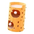 thumbnail image 1 of koolsoo Felt Cat Climbing House Stable Tunnel Activity Kitten Bed for All Sized Cats 2 Layer Yellow, 1 of 9