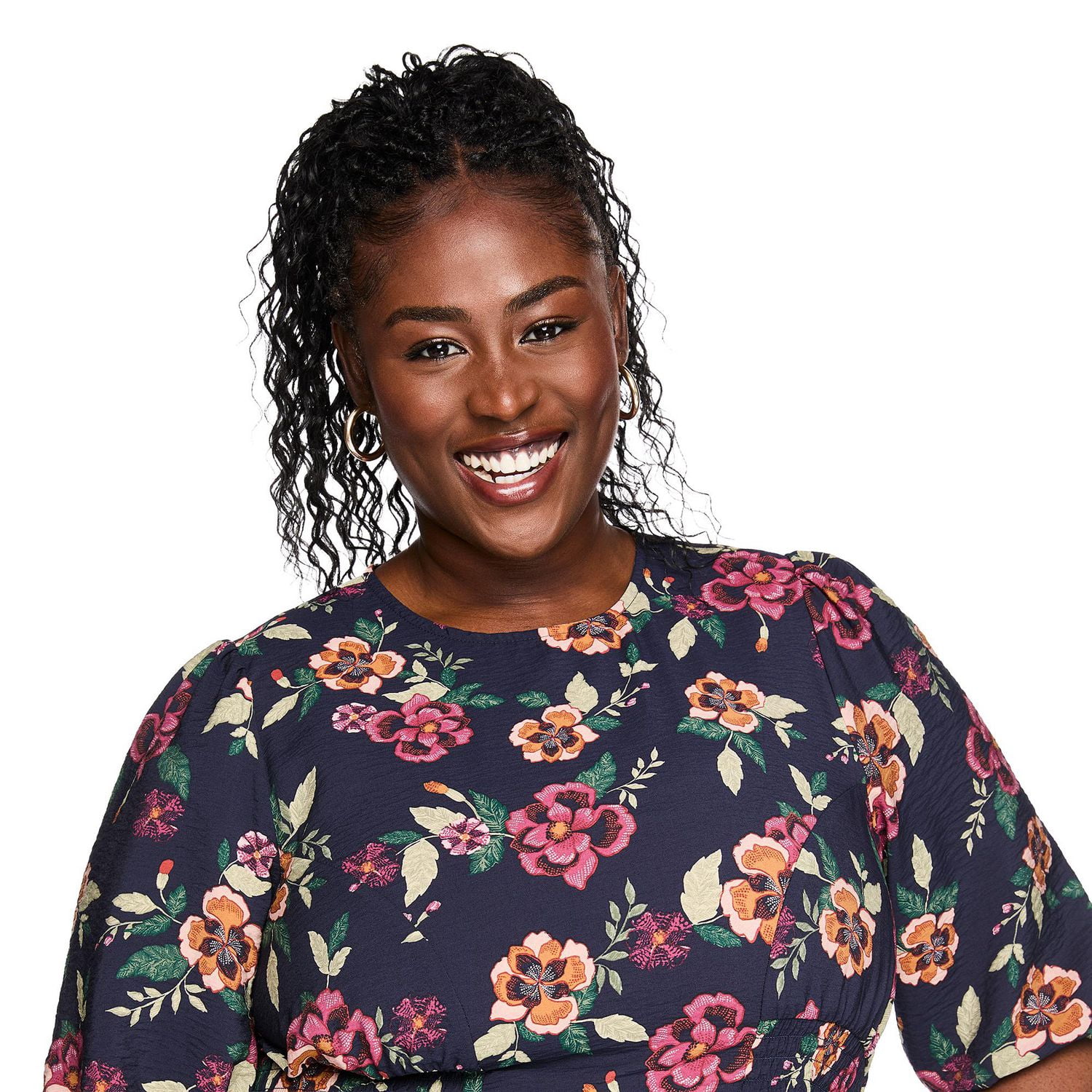 Robe ajustée et évasée à manches longues Lane Bryant Plus pour femmes