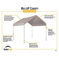 thumbnail image 4 of ShelterLogic MaxAP 10 x 10 x 10 ft White Compact Canopy, 4 of 9