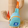 thumbnail image 4 of Fashion Kids Chest Bag Canvas Letter Crossbody Bags Simple for Children (Black), 4 of 7
