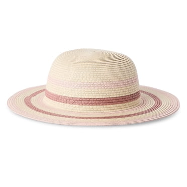 George Girls' Wide Brim Straw Hat