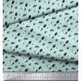 thumbnail image 3 of Soimoi Green Rayon Fabric Rocket & Spaceship Galaxy Decor Fabric Printed Yard 56 Inch Wide, 3 of 3