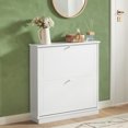 thumbnail image 1 of SoBuy FSR99-W, 2 Drawers Shoe Cabinet Shoe Rack Shoe Storage Cupboard Organizer Unit, 1 of 8