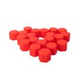 thumbnail image 1 of Youkk 20 Pieces/Set Car Wheel Hub Screw Cap Detachable Decorative Replacement 16mm Hexagonal Universal Tire Screws Guard Red, 1 of 1