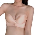 thumbnail image 4 of Women Gather Strapless Front Closure Bra Lingerie Invisible Brassiere With Adjustable Shoudler, 4 of 7