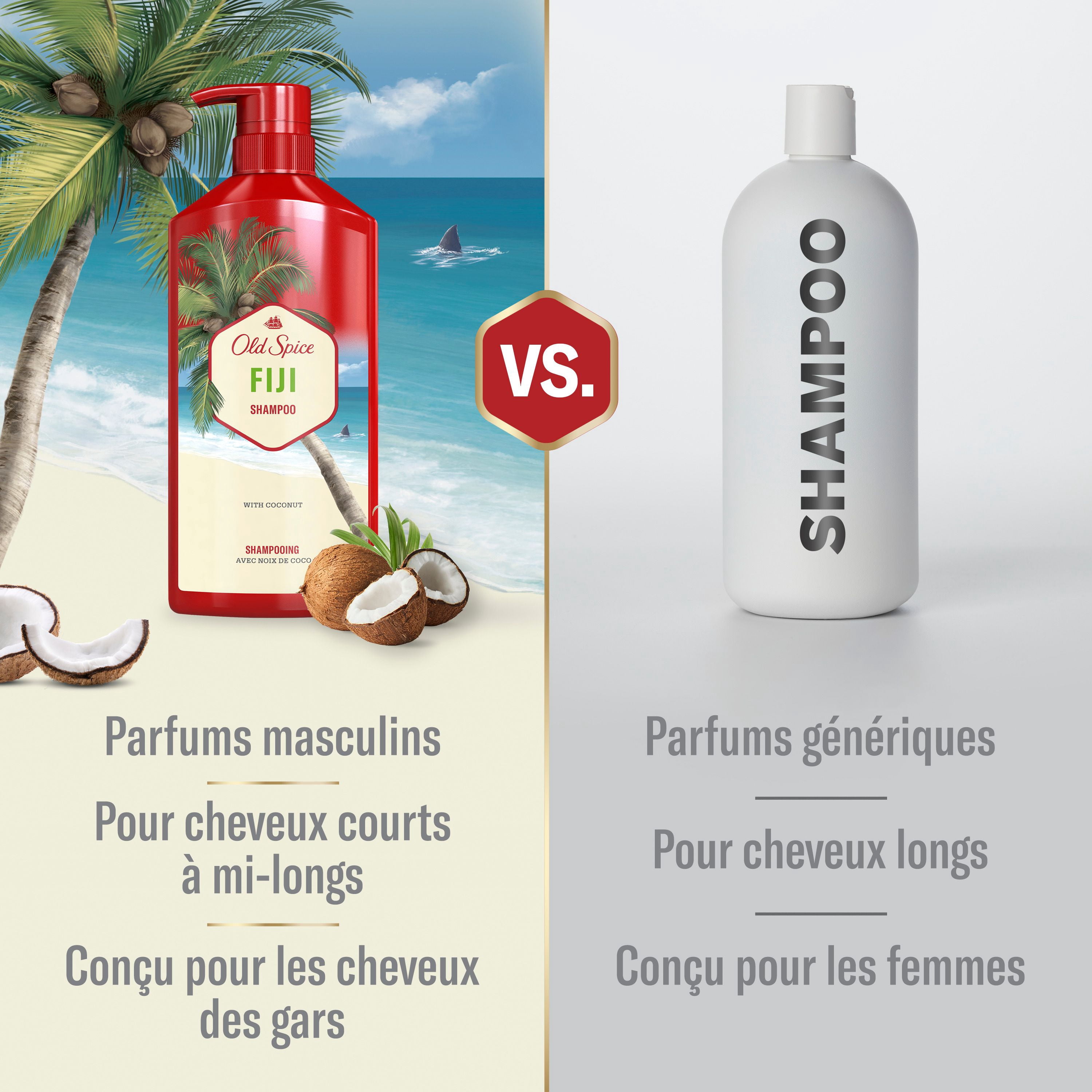 Old Spice Fiji Shampooing pour Hommes