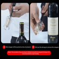 thumbnail image 3 of Wine Bottle Opener Stainless Steel Needle Air Pressure Pump Corkscrew Cork Out Remover Kitchen Tool, 3 of 6