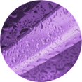 thumbnail image 1 of Ahgly Tapis Rond Lavable en Machine Intérieur Transitionnel Heliotrope Violet, 7 Pieds Rond, 1 of 7