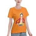 thumbnail image 2 of T-Shirt Basique à Manches Courtes pour Femmes une Pièce Luffy, 2 of 6