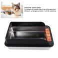 thumbnail image 3 of Stainless Steel Cat Litter Box, Enclosed Litter Box with Shovel and Litter Filter Pedal, High Sided Wall Litter Box, Anti Leakage Cat Litter Pan Tray, Easy To Clean, 3 of 7