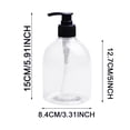 thumbnail image 3 of 500ML PET Plastic Dispensers Refillable Designer Bottles Excellent Liquid Hand Soap Shampoo And Massage Oil Dispensers Shatterproof, 3 of 6