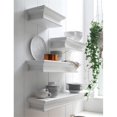 thumbnail image 3 of NovaSolo Halifax Medium Floating Wall Shelf in Pure White, 3 of 8