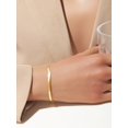 thumbnail image 1 of 1pc Simple And Minimalist Double-layered Snake Bone Chain Bracelet In Gold Color 925 Silver For Women's Daily Wear, 1 of 4