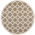 thumbnail image 1 of Safavieh Tapis de Cour Intérieur Extérieur Marron - Rond 7 Pieds10 Pouces, 1 of 4