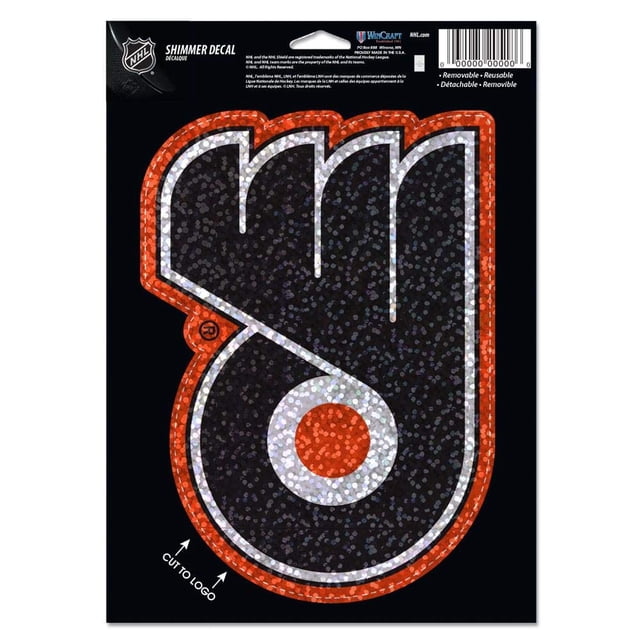Wincraft Philadelphia Flyers Shimmer Decal 5 by 7-Inch Hockey