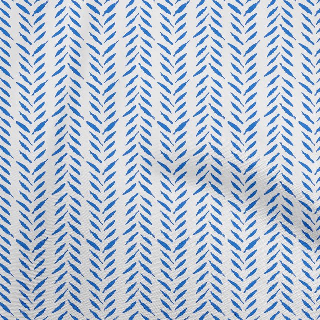 oneOone Velvet Blue Fabric Block Craft Projects Decor Fabric Printed By The Yard 58 Inch Wide-IU