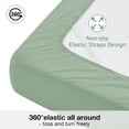 thumbnail image 2 of Twin Size Sheet Set Paisley Printed Bed Sheets for Single Bed Piece Microfiber Fitted Sheet with ” Deep Pocket & Straps Patterned Bedding Sheets & Pillowcase Set, 2 of 8