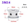 thumbnail image 2 of 1Pcs 3M 12 Dents à 16 Dents Courroie de Distribution Synchrone Largeur 11mm 16mm Alésage 4/5/6.35mm, Installation Facile, 2 of 6