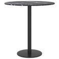 thumbnail image 2 of vidaXL Table Top Black Ø40x0.8 cm Tempered Glass with Marble Design, 2 of 3