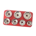 thumbnail image 4 of Oil 7 Pieces 3/8'' Oil Filter Cap Wrench Socket Set Tool Kit, 24 27 29 30 32 36 38mm Replacement for, 4 of 7
