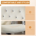 thumbnail image 4 of Vinsetto Chaise de Bureau Capitonnée avec Hauteur Réglable et Fonction d'Inclinaison Beige, 4 of 10
