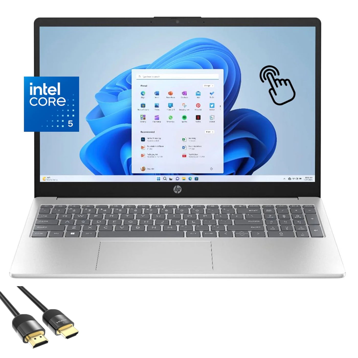 HP ノートパソコン Core 5 120U HP 15.6 inch Touchscreen Laptop, Intel Core 5 120U (beats i7-1355U
