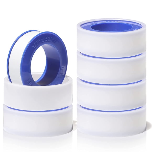 EcoNesxp Roll of Teflon Tape 1/2 2 inches X 520 inches 520 inches Thickened Plumber's Tape 6 Rolls of Teflon Tape Inches