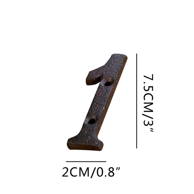 Cagogo Creative DIY House Numbers, Alloy Wrought Iron Letters and Numbers for Home Address, Rust Resistant Black Coated Metal Numbers for Mailbox Door, 26 Letters 10 Numbers 2 Symbols for Custom