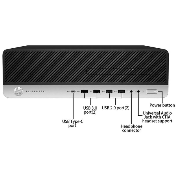 HP Computer EliteDesk 800 G4 SFF Windows 11 Pro Desktop PC Set