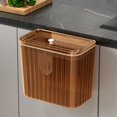 thumbnail image 2 of WRKEKC Clearance Sealed Lid Wall Trash Can, Hanging Under Cabinet Waste Bin, Kitchen Bathroom Odor Control Garbage Container, Large Opening, 4 Color Options, 2 of 6