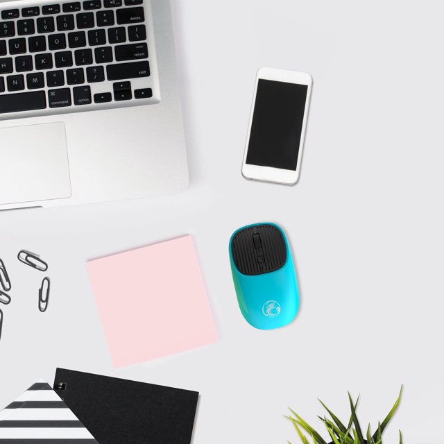 COFEST Wireless Mouse 2.4G Noiseless Mouse with USB Receiver Portable Computer Mice for Desktop Computer Laptop Blue