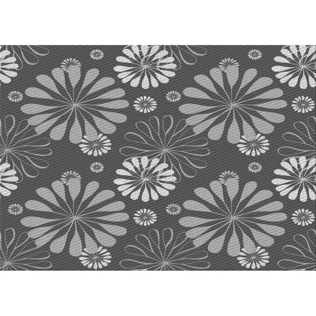Ahgly Company Tapis Rectangulaire d'Intérieur Lavable en Machine Gris Foncé Transitionnel, 7 Pieds x 9 Pieds