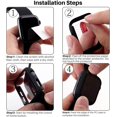 thumbnail image 4 of Lot de 2 Étuis avec Protecteur d'Écran en Verre Trempé Intégré Compatible avec Apple Watch Series 44mm 40mm 45 mm 41mm, Étui Pare-Chocs en PC Mat, Étui de Protection Intégrale pour iwatch Series 6 5 4 7 SE 3 2 1, 4 of 6