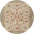 thumbnail image 1 of Ahgly Company Indoor Round Traditional Khaki Gold Persian Area Rugs, 4' Round, 1 of 6