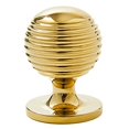 thumbnail image 1 of Suyin Queen Anne Reeded Door Knob Beehive Cabinet Knobs Solid Brass Material, 1 of 9
